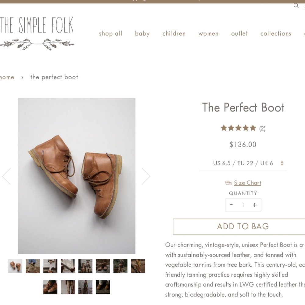 The Simple Folk The Perfect Boot